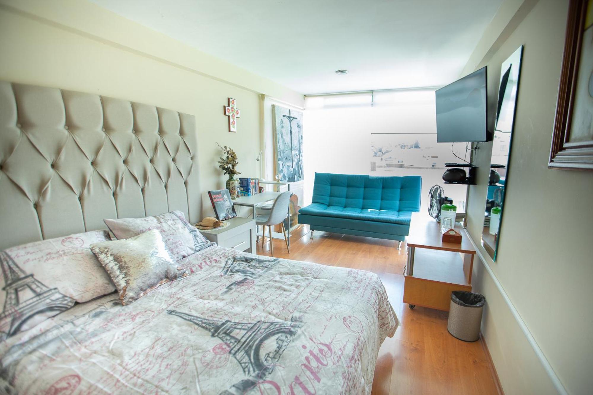 Habitacion Matrimonial Con Cama Y Sofa Para Cuatro Personas Tlaxcalancingo Exterior photo